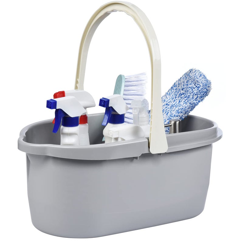 Haundry 45 Gallon Cleaning Bucket Good Grips Household Mop Bucket for Cleaning Supplies Cleaning Caddy Organizer Basket with Handle 171L Grey